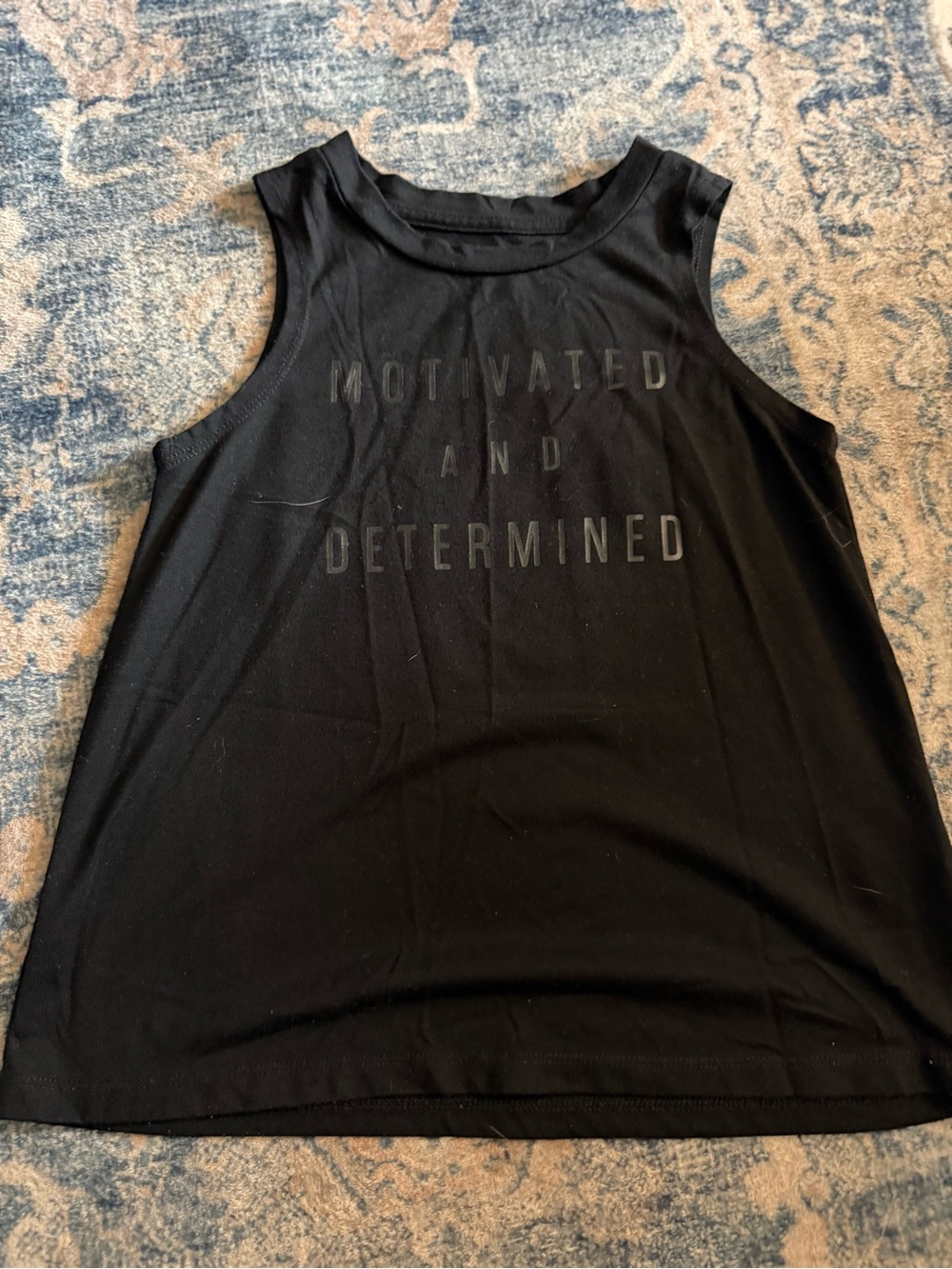Kids Black Motivated and Determined Tank Top